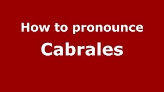How to pronounce Cabrales