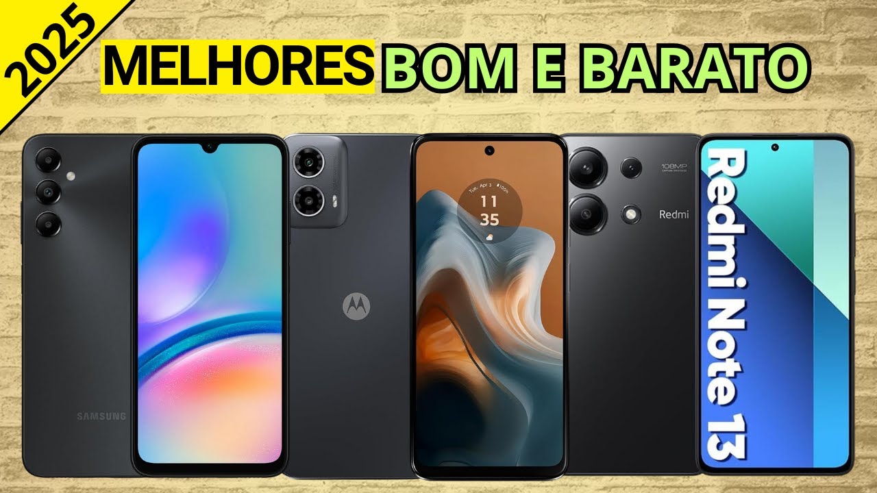 Os 4 Melhores Celular Bom e Barato Em 2025!