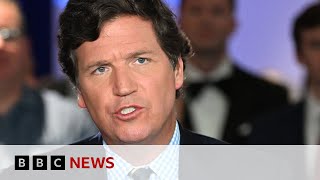 Tucker Carlson breaks silence after Fox News exit - BBC News