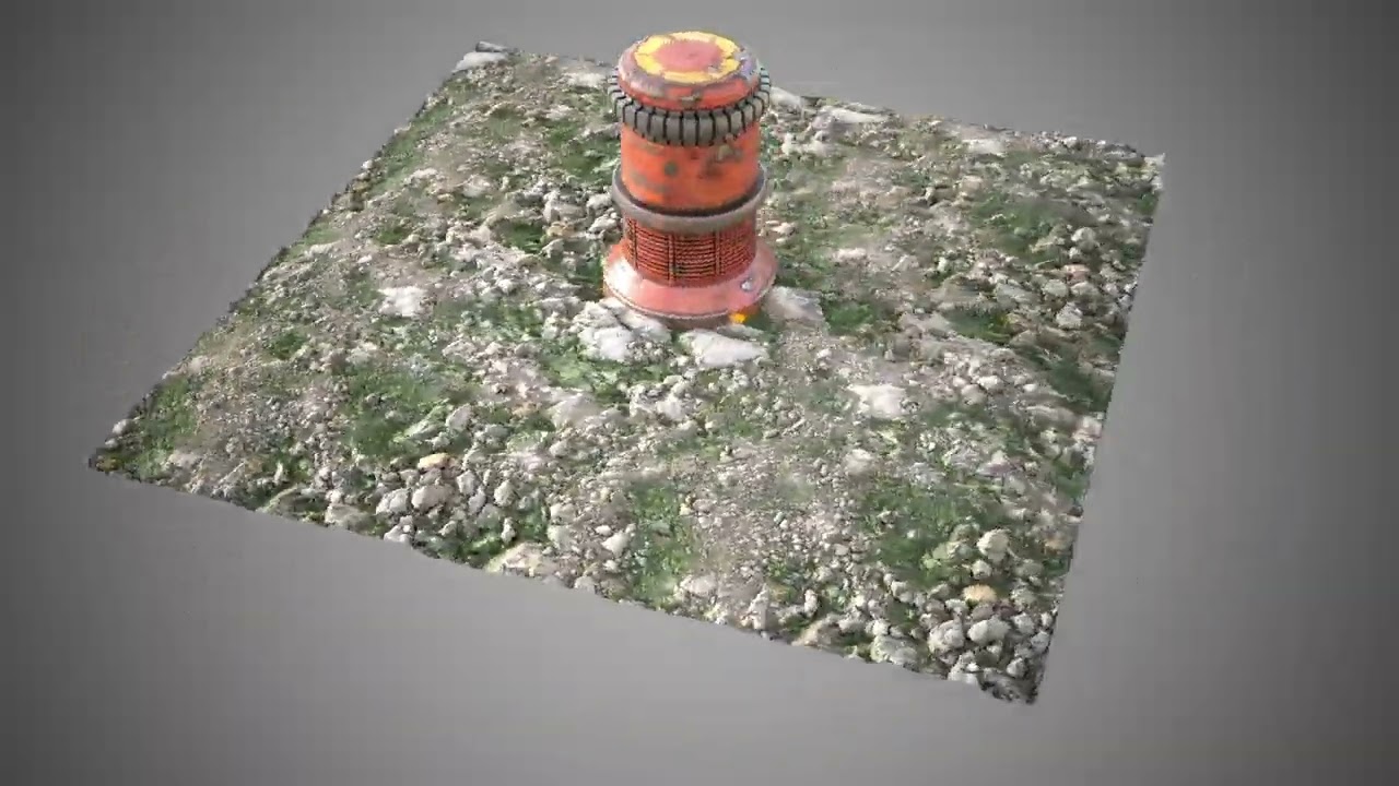 Mossy stones tile 3D Model