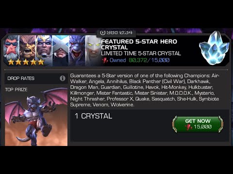 New 5 Star Feature Crystal - Professor X, Can we finally get him?! - Marvel Contest of Champions