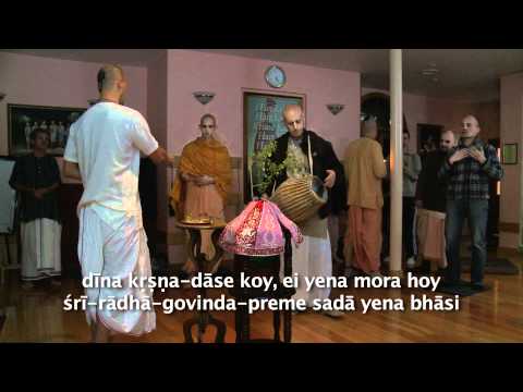 2011.10.08. Mangala Arati, Tulasi Puja HG Sankarshan Das Adhikari - Riga, Latvia
