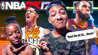 My 10 Year Old Brother Challenge Me In 2K17!