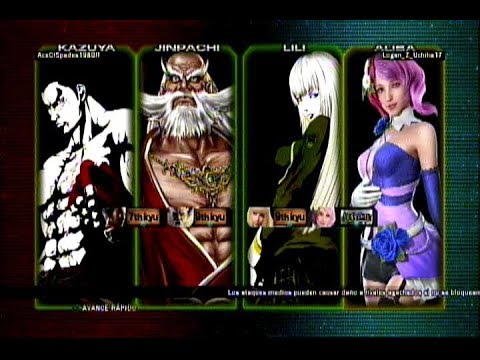08 Jimpachi y Kazuya vs Ino (Lili) y Hinata (Alisa)  - Tekken tag tournament 2