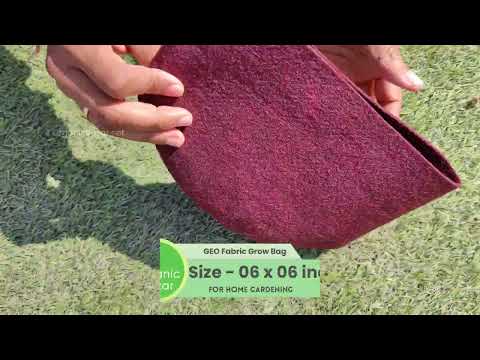 6×6 Inch Geo Fabric Grow Bag For Home and Terrace Gardening Extra Thick Premium Quality