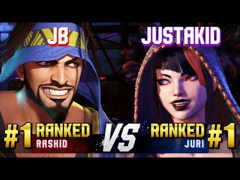 SF6 ▰ JB (#1 Ranked Rashid) vs JUSTAKID (#1 Ranked Juri) ▰ High Level Gameplay