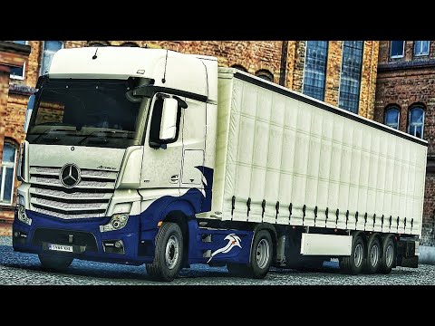 Delivering TYRES in UK with MERCEDES-BENZ ACTROS MP4 | Euro Truck Simulator 2 gameplay