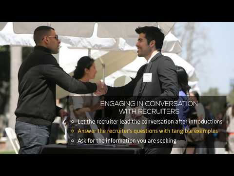 Career Fair Success: During the Career Fair