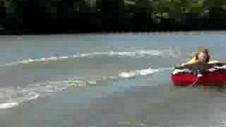 preview picture of video 'Quentin tubing on the Kankakee River Labor Day Weekend 2008'