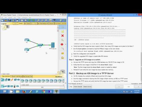 10.3.3.5 Packet Tracer - Using a TFTP Server to Upgrade a Cisco IOS Image