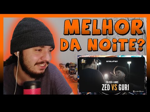 (MELHOR DA NOITE 🔥🔥) GURI (SP) X ZED - 2° FASE - BATALHA DO COLISEU - COLISEU 4 ANOS | REACT BAUEB