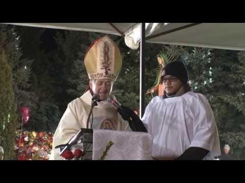 El Arzobispo Blase Cupich dice su homilía en el Santuario de Nuestra Señora de Guadalupe