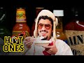 Bad Bunny Risks His Life While Eating Spicy Wings Hot Ones