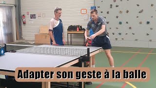 Le top revers face à la balle molle et la poussette tendu ! (extrait de stage)