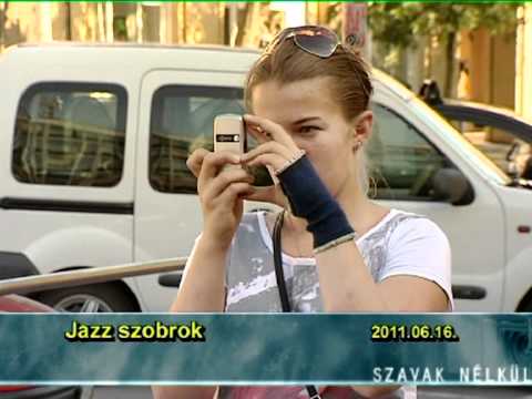 The Jazz Statues in Szolnok, Hungary