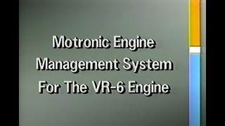 Volkswagen (US) - Tech Talk 245 - Motronic Engine Management System for the VR-6 Engine (1991)