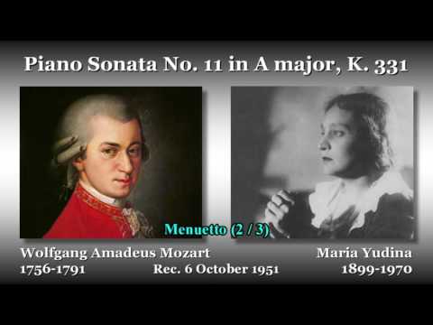 Mozart: Piano Sonata No. 11, Yudina (1951) モーツァルト ピアノソナタ第11番 ユーディナ