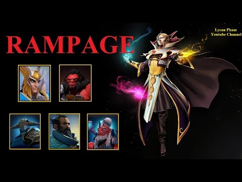 Dota 2 epic combo 10: Invoker got rampage