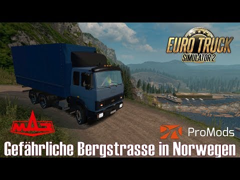 ETS2 I MAZ 5432 ★ Gefährliche Bergstrasse in Norwegen ★ #466 ProMods- Tour [Deutsch/HD]