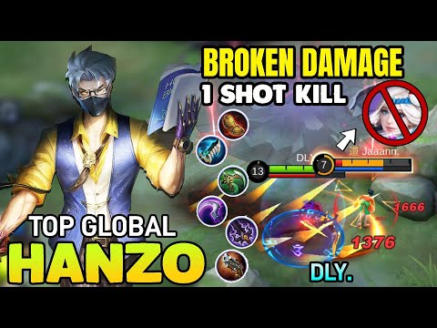 One shot Build~ Hanzo Best Build 2021 ~ Top Global Hanzo 2021 ~ Mobile legends bang bang