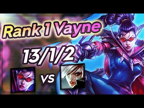 Vayne Vs Riven - Challenger Gameplay Rank 1 Vayne