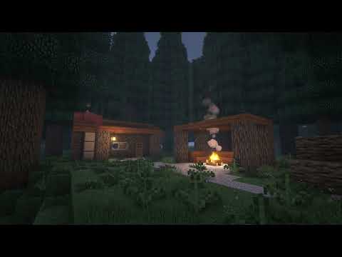 Rainy Forest Minecraft Ambience | C418 Music Box