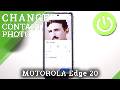 How to Add Photo to Contact on MOTOROLA Edge 20 – Personalize Contact Profile