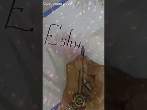 Eshwari 🥰💛 |Name Art| - Req #939🪄🪄📝📝#shorts