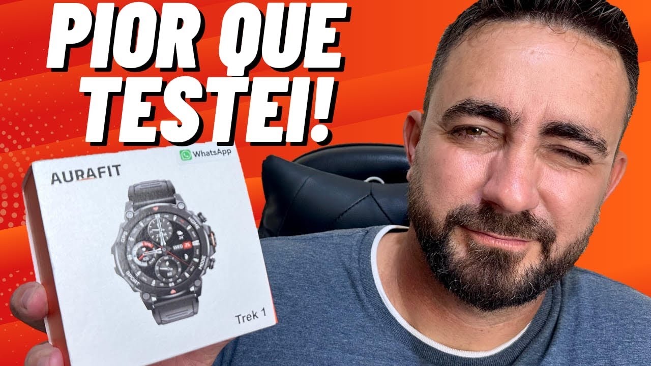 Miniatura da avaliação em vídeo de Smartwatch AURAFIT 68