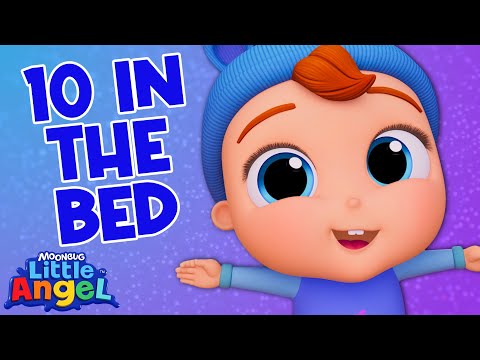 Ten In The Bed (Roll Over) | Little Angel Nursery Rhymes and Kids Songs | Learning ABCs & 123s