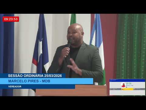  SESSÃO DIA 25/03/2026 – I PRONUNCIAMENTO DO VEREADOR MARCELO PIRES