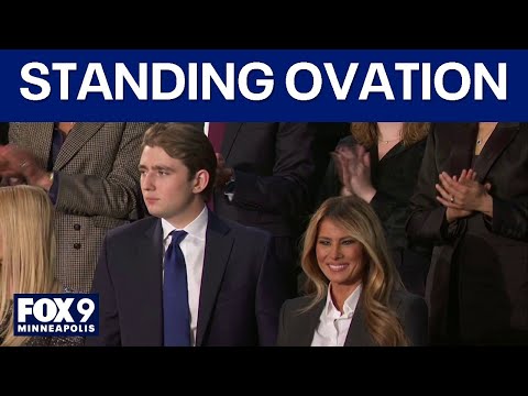 Melania Trump, Barron receive standing ovation before State of Union