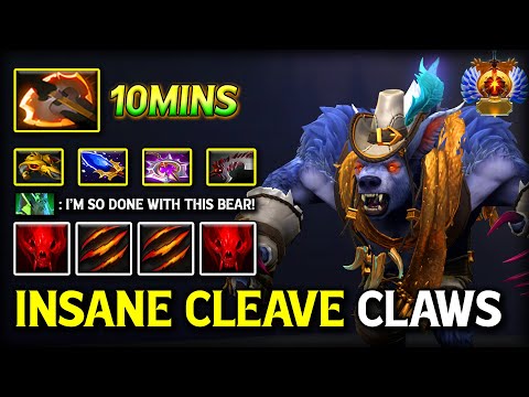 INSANE CLEAVE CLAWS ATTACK CARRY URSA With 10Mins Battle Fury Item | Even Necrophos Can't Stop Him