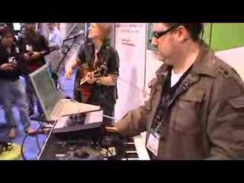 Laura Clapp & Robbie Bronnimann playing live at Namm Show 08