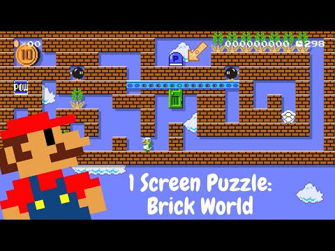 1 Screen Puzzle: Brick World (Mario Maker 2) by Joachimhal
