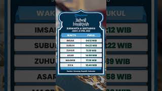 Jadwal Imsakiyah Wilayah Surakarta dan Sekitarnya untuk Jumat 21 April 2023