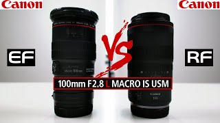 CANON 100mm EF Macro IS USM vs CANON 100mm RF Marco IS USM Lens Review - What is the difference?!