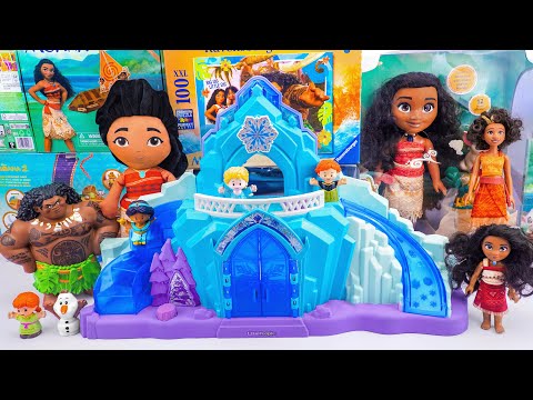 Unboxing Disney Princess Elsa and Moana Toys | Elsa's Ice Palace & Makeup Toys | Moana Magnetic Set