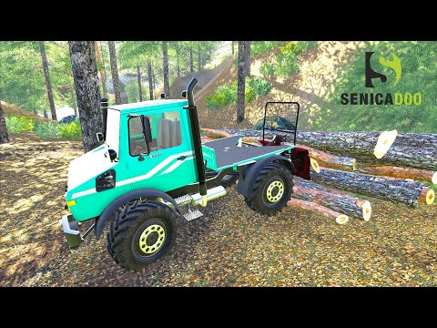 UTH19 - Winching Logs with Mercedes UNIMOG 1600