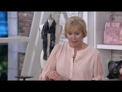 Patricia Nash Leather Zip Top Tote - Poppy on QVC