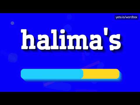 HALIMA'S - HOW TO PRONOUNCE IT!?