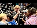 LOGAN PAUL REACTS & CELEBRATES JAKE PAUL KNOCKING OUT TYRON WOODLEY WITH AMANDA SERRANO