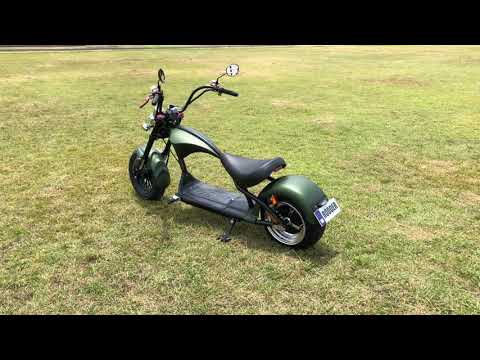 Ecruiser elektrische chopper Army Green Harley 2000watt 20ah 28ah 25km/u 45km/u 60km/u