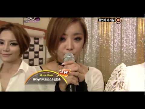 Brown Eyed Girls & Kim Hyun Joong - Back Stage Nov. 4th Music Bank