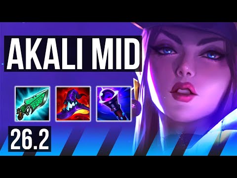 AKALI vs IRELIA (MID) | Good KDA: 14/1/3 | NA Grandmaster | 26.2