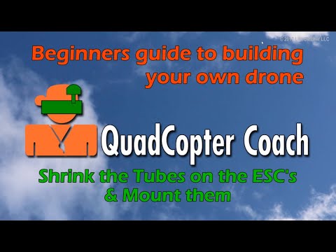 53-Shrink the Tubes on the ESC's Mount them