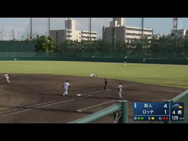 【ファーム】マリーンズ・西巻 見事なファインプレー!! 2021/9/10 M-G(ファーム)