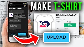 How To Make A T Shirt In Roblox Mobile (Updated Menu) - Full Guide