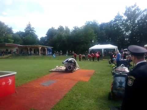 15.7. 2017. Pohárová súťaž Radošovce.(DHZ Prievaly(2) prvý pokus)