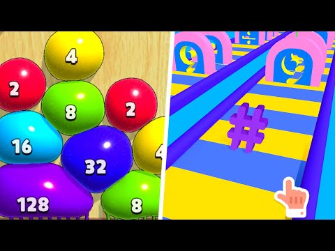 Puff Blob Merge 3D vs Number Race 3D - 123456789 ⭐Max Levels Gameplay (Part 2)